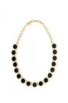  Navy Sunflower Neckalce