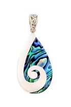  Abalone Droplet Pendant