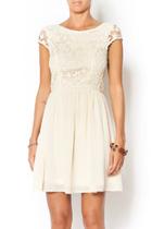  Cream Lace Top Dress