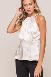  Satin Sleeveless Blouse