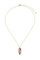  Arrowhead-shape Stone-pendant Necklace