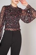  Smocking Print Top