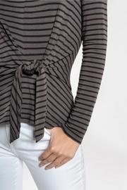  Front-tie Top, Stripe
