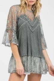 Lace Grey Top