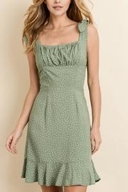  Green Polka-dot Dress