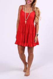  Strapless Ruffle Dress