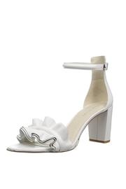  White Ruffle Heel