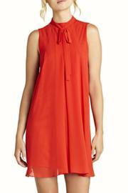  High-neck Pleated Dress