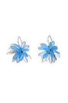  Frosted Blue Bloom Earrings