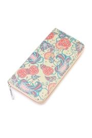  Yellow Paisley Print Wallet