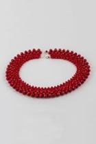  Red Beaded Necklace