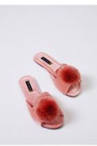  Velvet Pom Slippers
