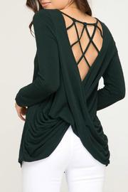  Knit Top W Strappy Cross Back