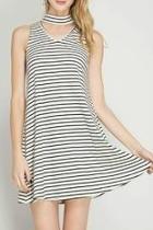  Ribbed Choker Dress