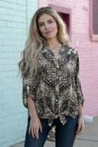  Python Paisley Blouse