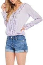  Lilac Surplice Top