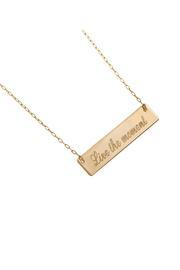  Plaque Necklace