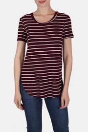  Plum Striped Tee