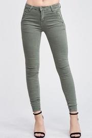  Crinkle Denim Pants