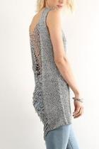  Slash Back Sweater Tank
