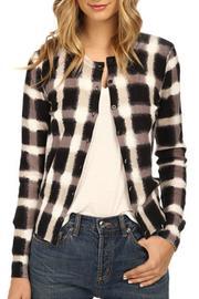  Blurred Plaid Cardigan