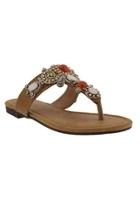  Jeweled T-strap Sandal