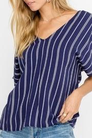  Indigo Twist-back Top