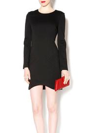  Black Scoop Hem Dress