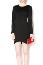  Black Scoop Hem Dress