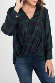  Plaid Overlay Top