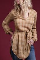  Checked Belt Tunic