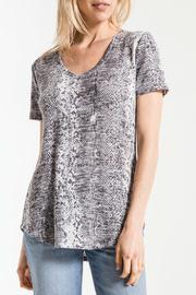  Snakeskin V Neck Tee