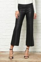  Cropped Faux-leather Pants