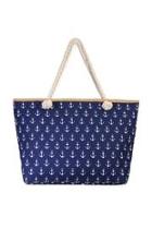  All-over-anchor Print Tote