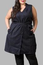  Pinstripe Vest Topper