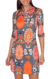 Mandarin Neck Shirtdress