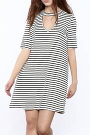  Stripe Choker Dress