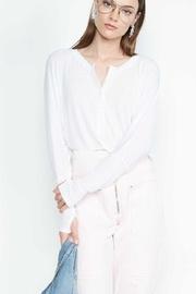  Draped Henley L/s