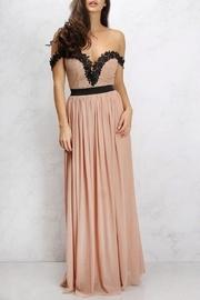  Lace Trimmed Maxi Dress