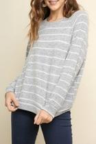  Soft Striped Pullover