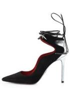  Suede Lace-up Pump