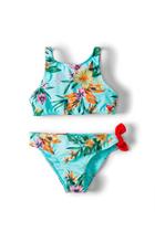  Ariel Heritage Floral Crop Top Bikini Set