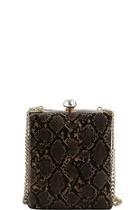  Snake Pattern Cross-body