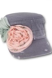  Floral Rosette Cap