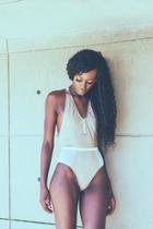  Mocha Mesh-racer One-piece