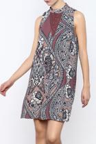  Navy Mauve Dress