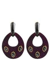  Black Purp Earring