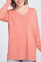  Coral Soft Sweater