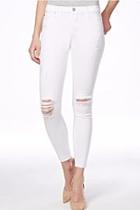  Nico Mid Rise White Jeans