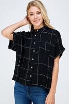  Window Check Blouse